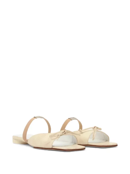 Кожени сандали Mm6 Maison Margiela с панделка