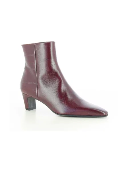 Buty do kostki Zinda skórzane czerwone