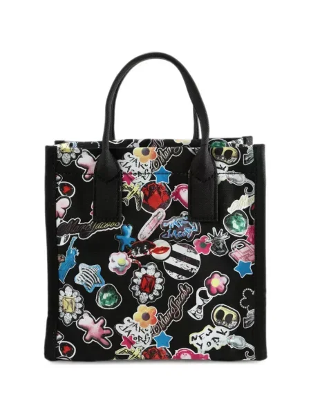 Geantă shopper Marc Jacobs cu imagine negru