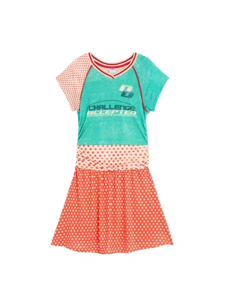 Desigual Rochie turcoaz / roșu alb