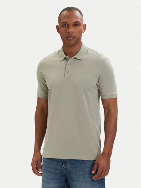 HUGO Tricou polo deschis verde