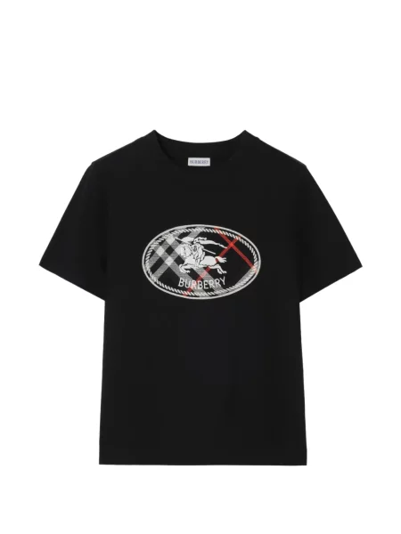 Tricou Burberry în carouri negru