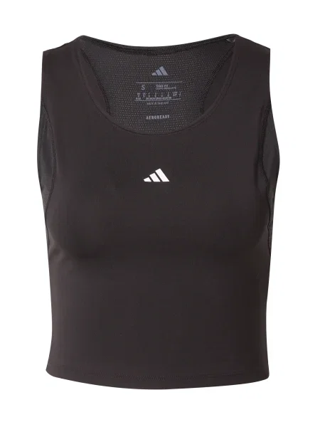 ADIDAS PERFORMANCE Sport top negru alb