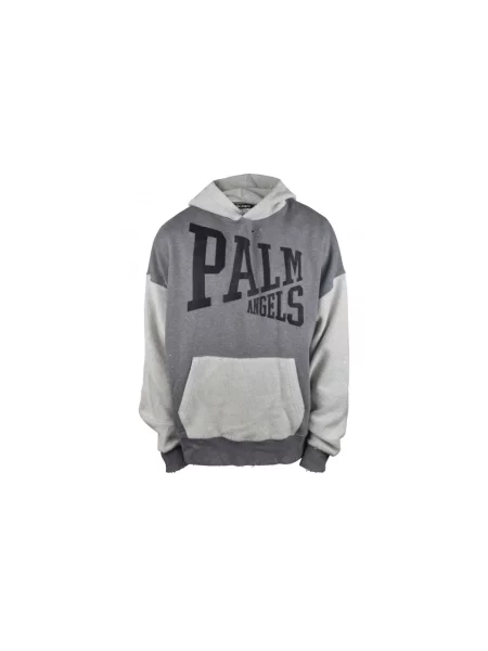 Bluza z kapturem Palm Angels szara