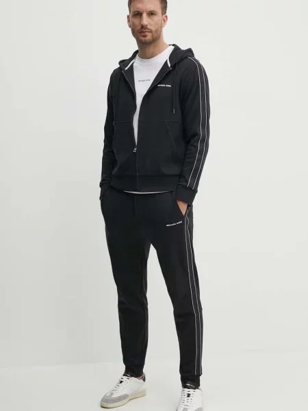 Спортивні штани Michael Kors з аплікацією чорний