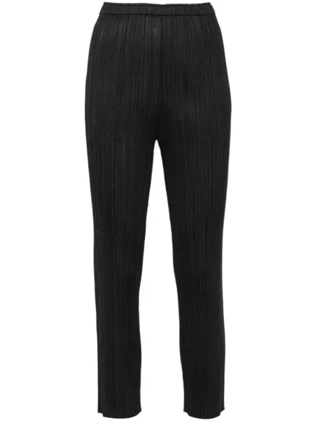 Cropp pantaloni Pleats Please Issey Miyake negru