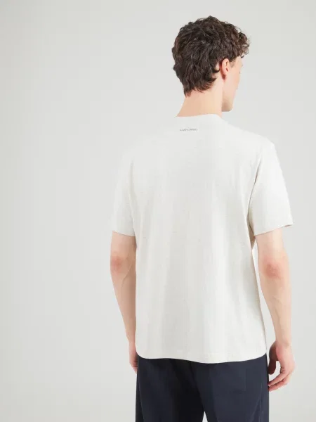 Calvin Klein Jeans Tričko čadičová / svetlosivá béžová