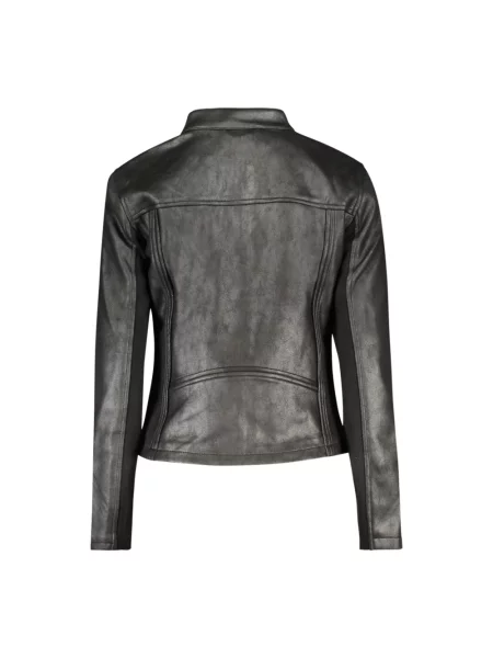 Kurtka skórzana Desigual czarna