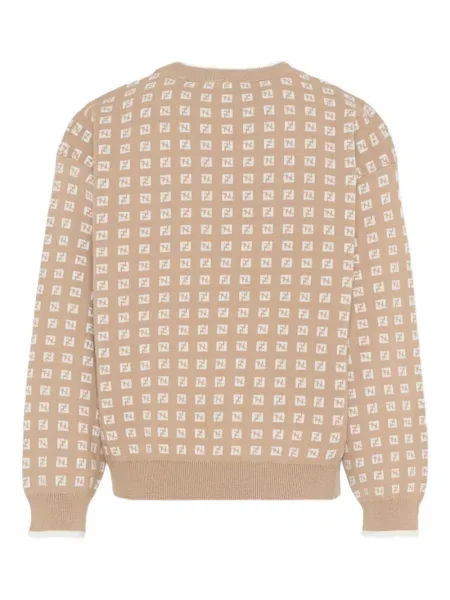 Sweter dziecięcy Fendi brązowy