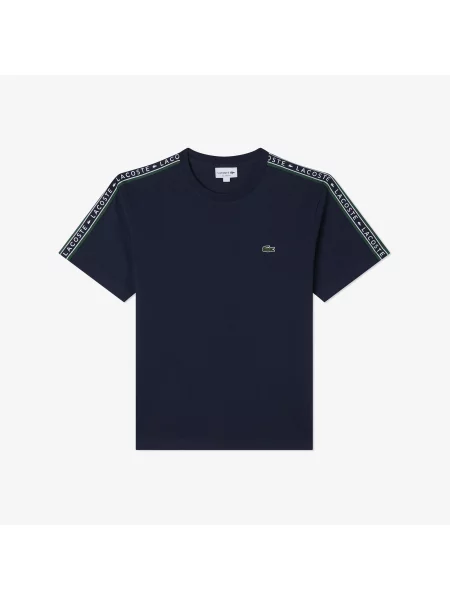 Футболка Lacoste с круглым вырезом синяя