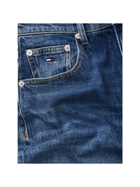 Mom jeans Tommy Jeans z wysoką talią niebieskie