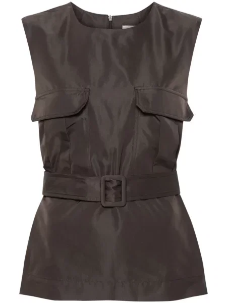 Top Parosh bez rękawów szary