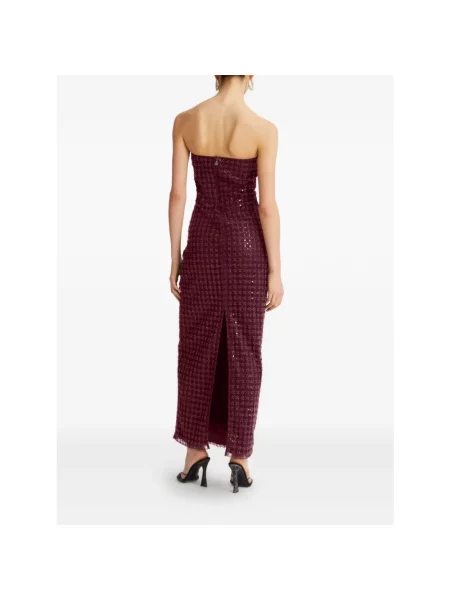Sukienka maxi Rotate Birger Christensen elegancka czerwona