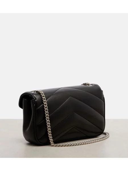 Geanta de piele Saint Laurent din piele negru