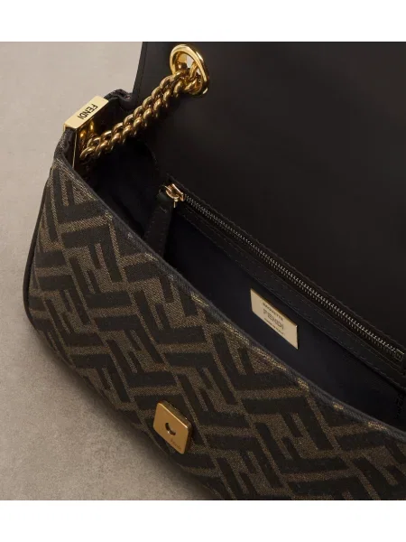 Geantă tip baghetă Fendi maro