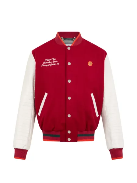 Kurtka bomber Philipp Plein czerwony