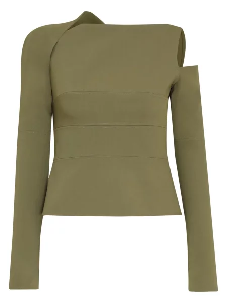 Top Gloria Coelho asymetryczny zielony