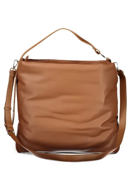 Shopper torbica Mario Valentino s autogramom smeđa
