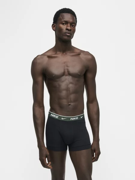 Pánske boxerky Nike Cotton Stretch Trunk 3 pack barley čierna