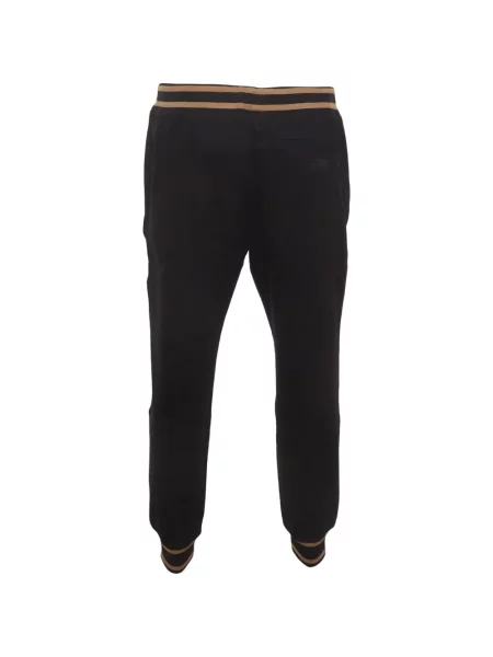 Pantaloni Cavalli Class cu dungi alergare negru