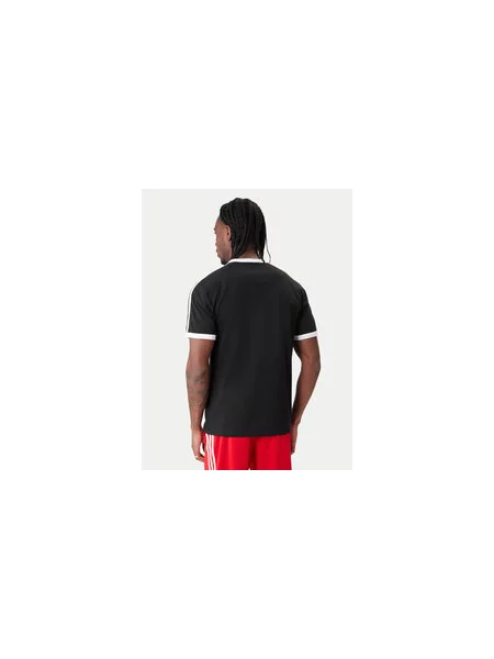 Majica Adidas Originals s črtami črna