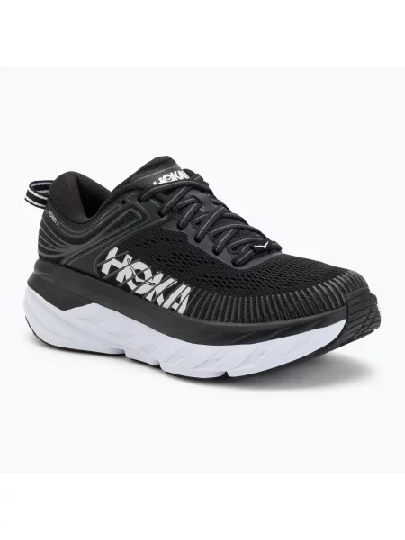 Дамски обувки за бягане HOKA Bondi 7 black/white бяло
