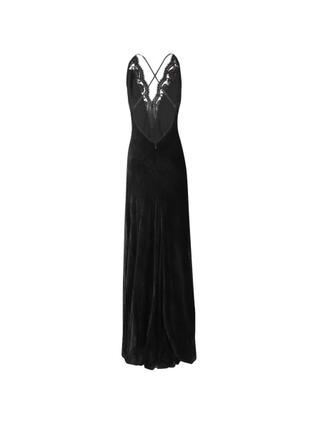 Rochie maxi Ermanno Firenze din dantelă negru