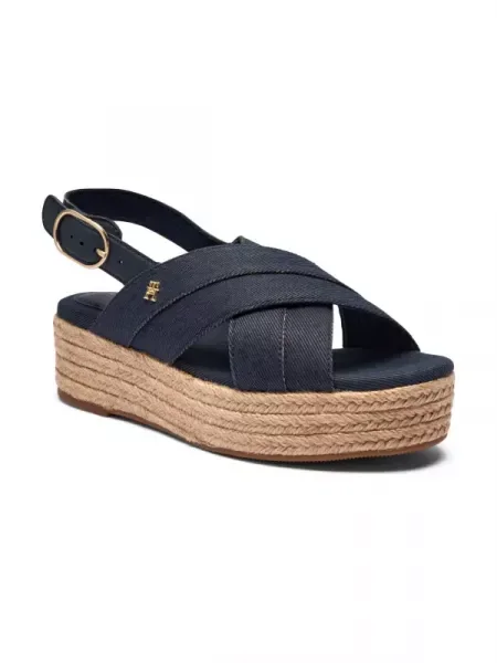 Tommy Hilfiger Sandale cu adaos de piele