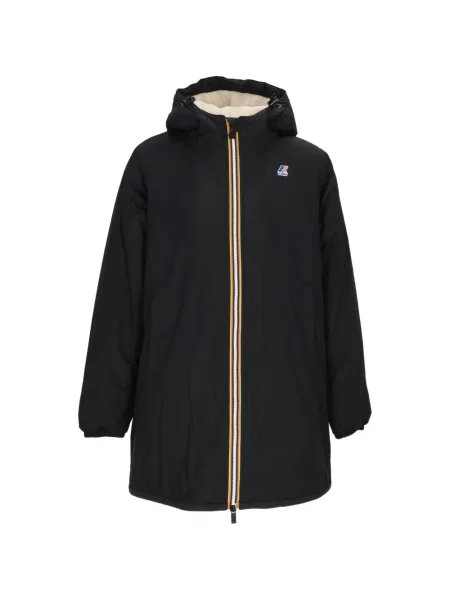 Palton K-way cu glugă negru