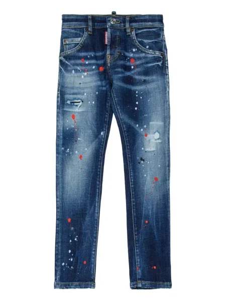Jeansy dziecięce Dsquared2 niebieskie