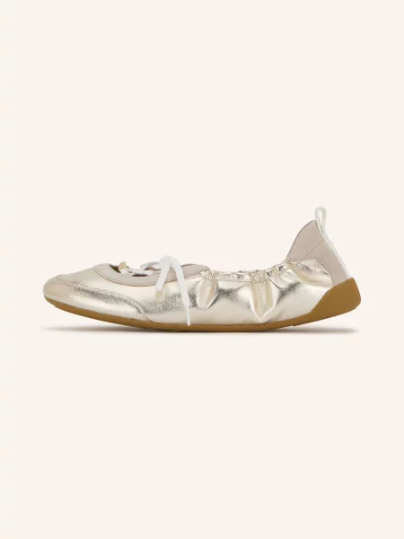 Chloé Baleriny Kick gold
