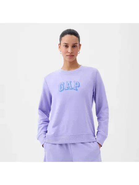 Суитшърт GAP Logo Sweatshirt Fresh Lavender XS виолетово