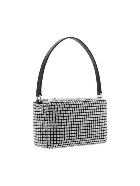 Torebka Alexander Wang skórzana z siateczki szara