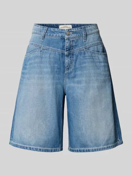 Szorty jeansowe o kroju loose fit z czystej bawełny model ELIN' Cambio niebieskie