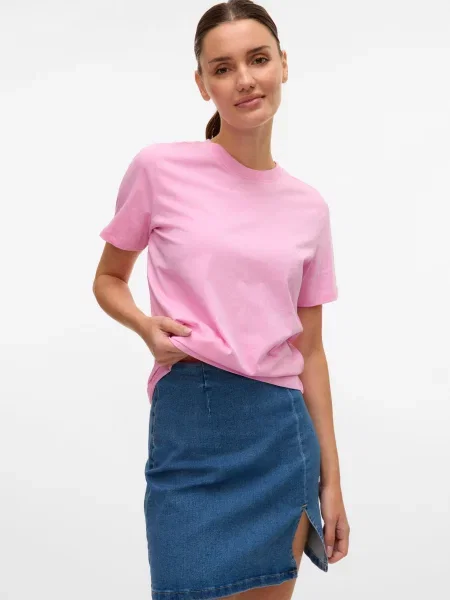 VERO MODA Tričko VMPAULINA' ružová