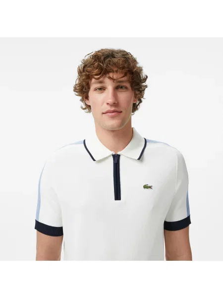 Классическое поло Lacoste белое