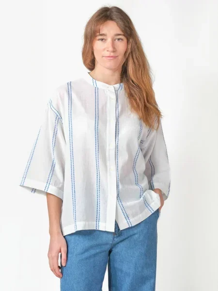 Klitmøller Collective Tricou Mery deschis albastru