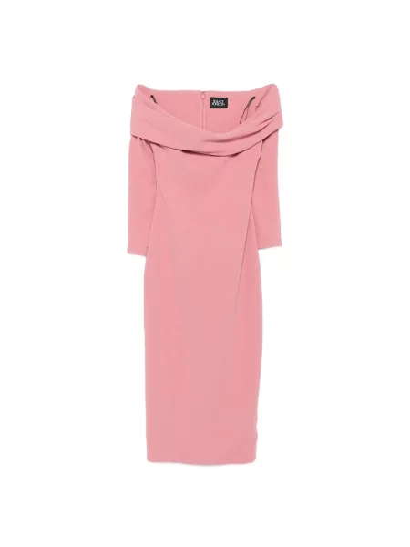 Sukienka midi Solace London do kolan różowa