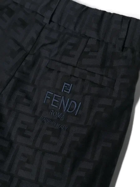 Spodnie dziecięce Fendi niebieskie