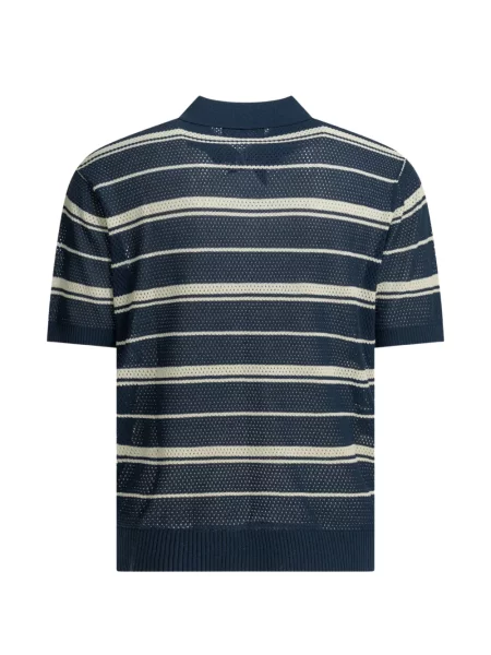 Tricou polo Beams Plus tricotate negru