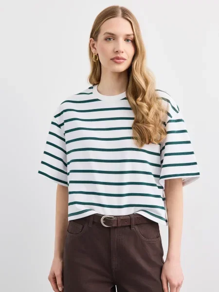 Mohito Marškinėliai trumpomis rankovėmis žalsva