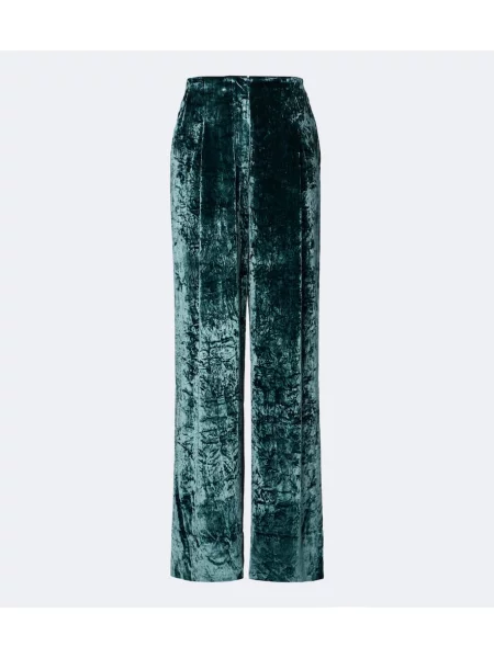 Pantaloni Ulla Johnson de catifea albastru