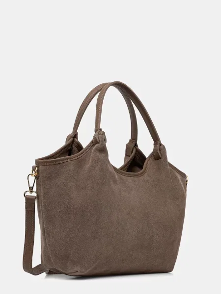 Замшевая сумка Answear.lab коричневая