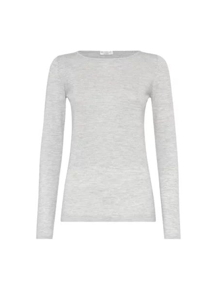 Lekki sweter Brunello Cucinelli szary