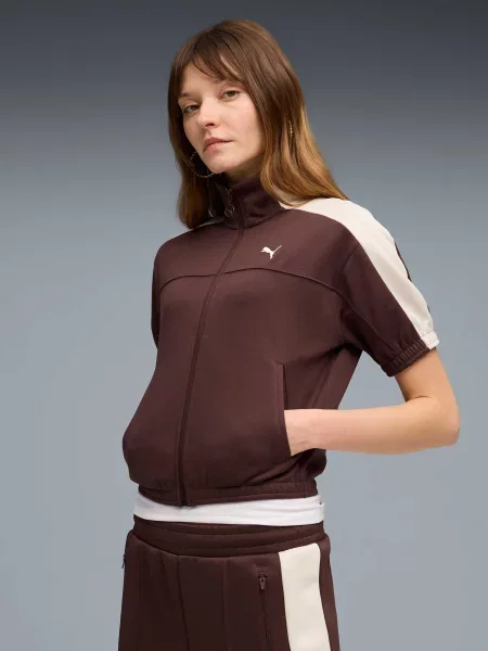 Куртка Puma з коротким рукавом коричнева