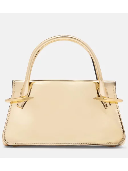 Geanta de piele Givenchy din piele auriu