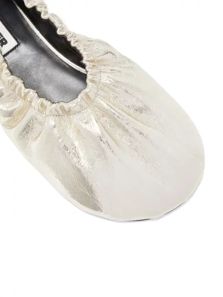 Kožne balerinke Jil Sander žuta