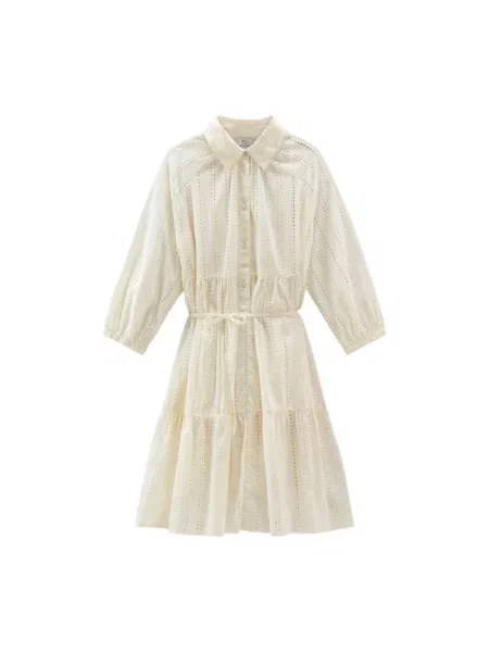Sukienka koszulowa Woolrich biała