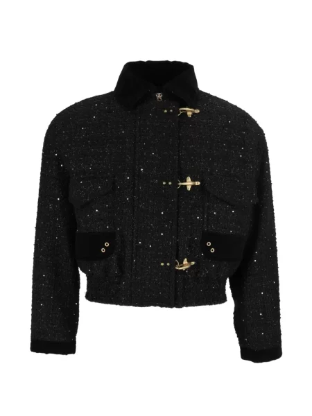Geacă bomber Fay din tweed negru