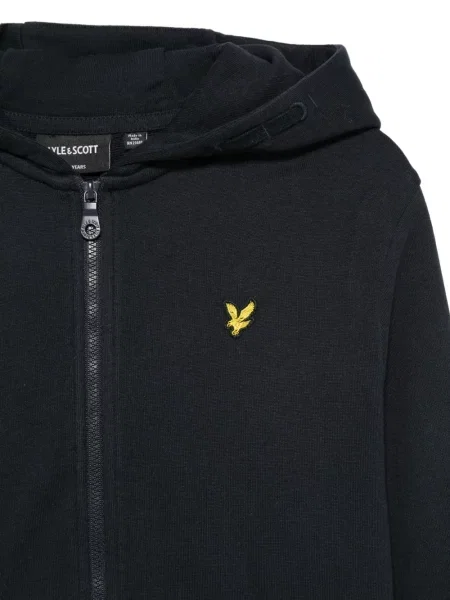 Bluza z kapturem dziecięca Lyle & Scott niebieska